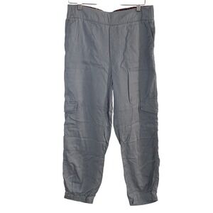 Soft Surrounds Jogger Pants Women's M Grey Tencel Lyocell Cargo Utility Gorpcore
